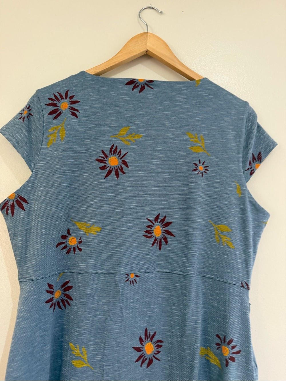 Toad & Co Women’s Rosemarie Dress Color-
Enamel Blue organic cotton XL - Picture 6 of 11
